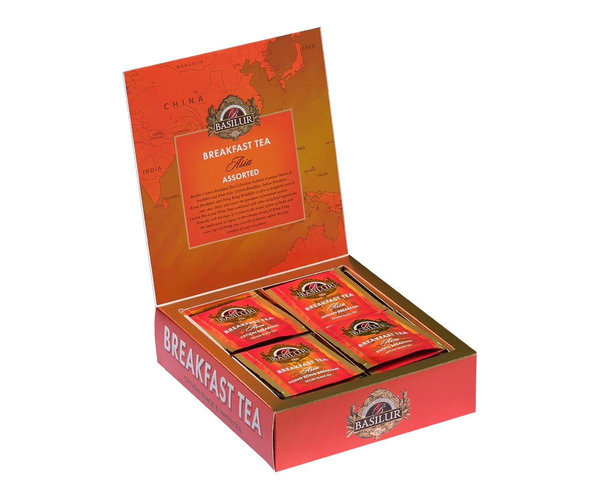 Breakfast Tea - Asia - 40 Enveloped Tea Bags - 4 Flavours