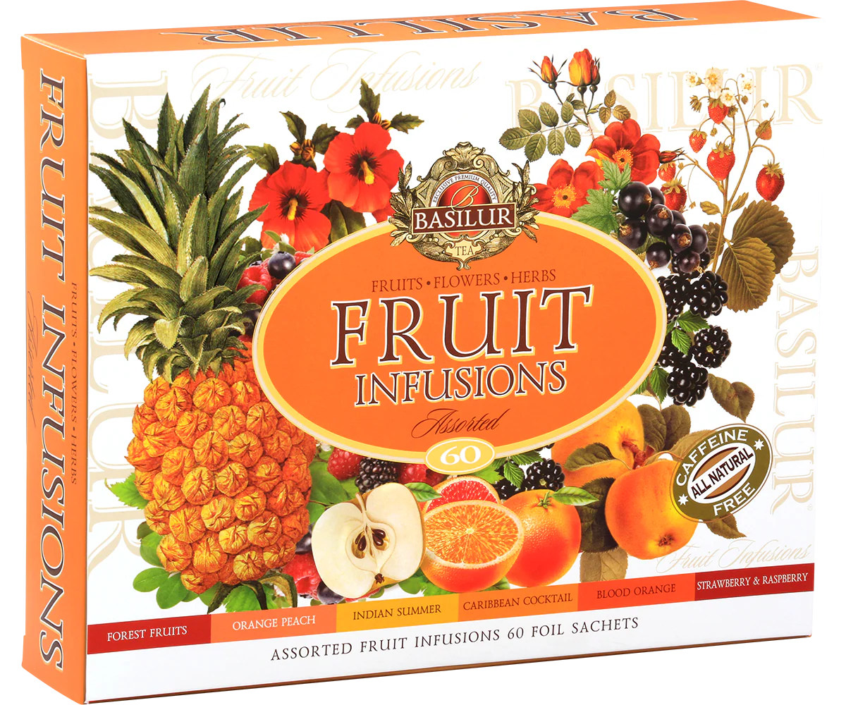 Assorted Fruit Infusions Gift - 6 Flavours - 60 Enveloped Tea Bags