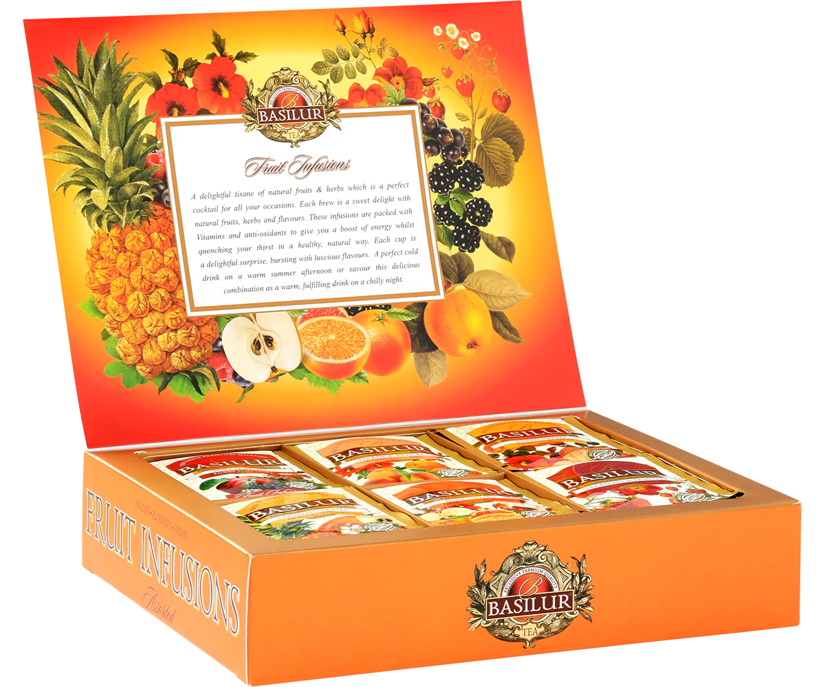 Assorted Fruit Infusions Gift - 6 Flavours - 60 Enveloped Tea Bags - Image 2