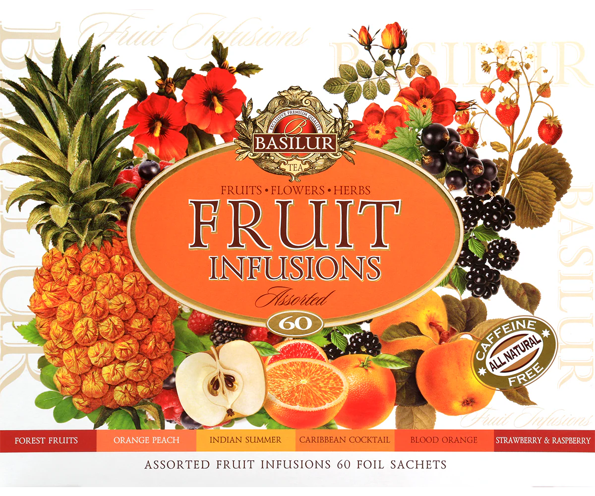 Assorted Fruit Infusions Gift - 6 Flavours - 60 Enveloped Tea Bags - Image 4