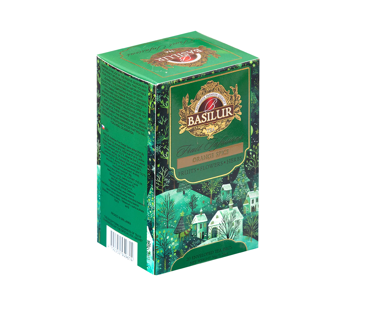 Fruit Infusions - Christmas Flavors - Orange Spice - 20 Enveloped Tea Bags
