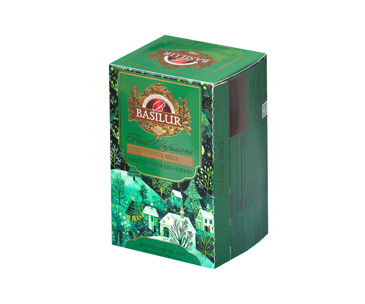 Fruit Infusions - Christmas Flavors - Orange Spice - 20 Enveloped Tea Bags - Image 3