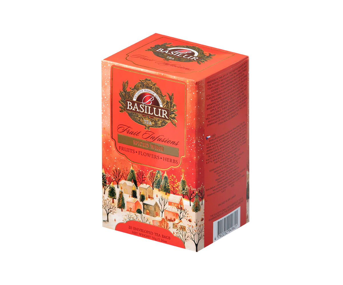 Fruit Infusions - Christmas Flavors - Spiced Wine - 20 Enveloped Tea Bags