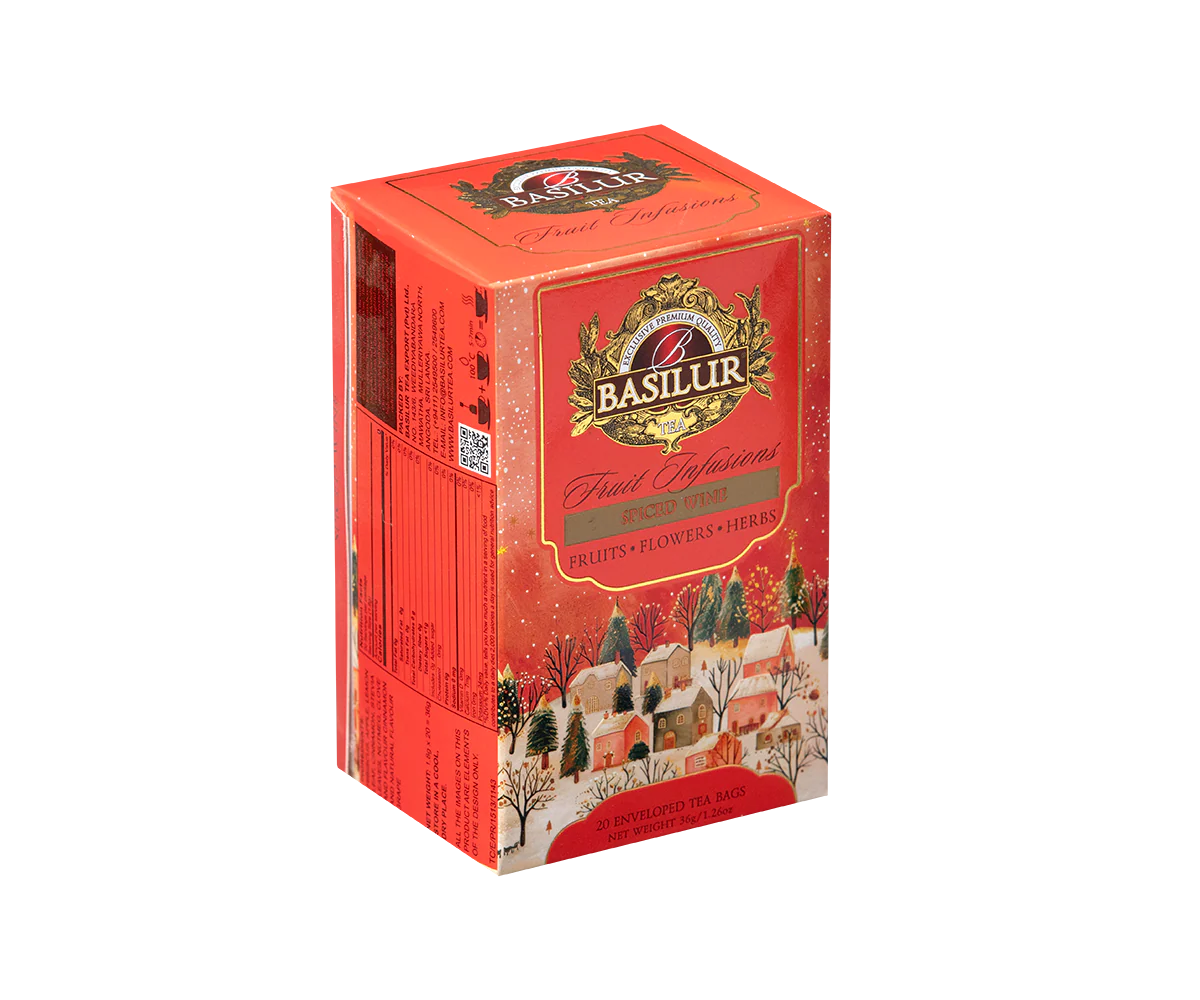 Fruit Infusions - Christmas Flavors - Spiced Wine - 20 Enveloped Tea Bags - Image 2