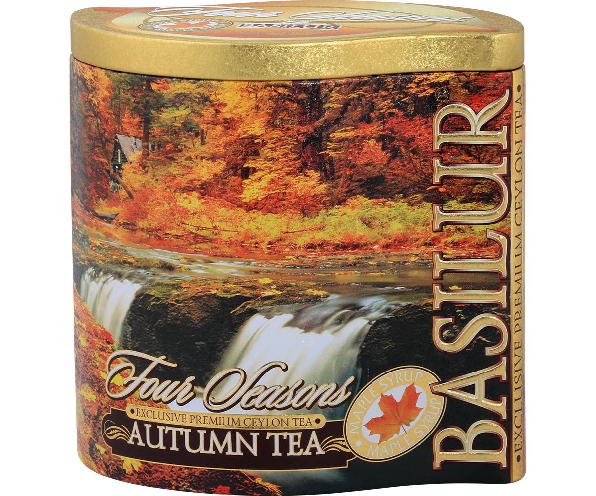 Autumn Tea Tin Caddy - 100g Loose Leaf Black Tea - Image 4