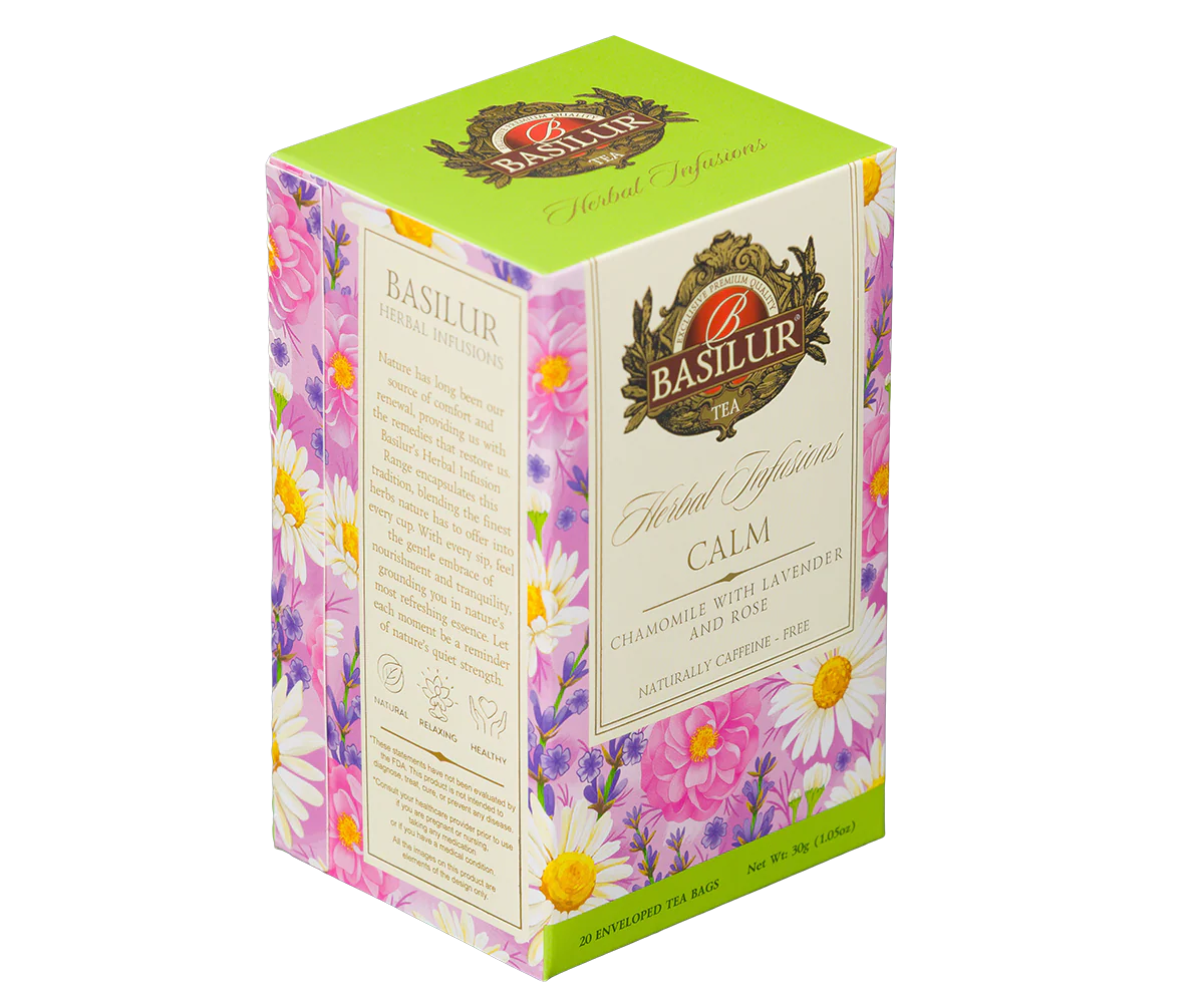 Basilur Calm Herbal Tea - 20 Enveloped Tea Bags