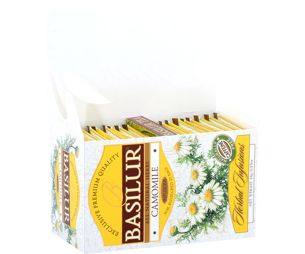 Basilur Camomile Tea - 20 Enveloped Tea Bags - Image 2