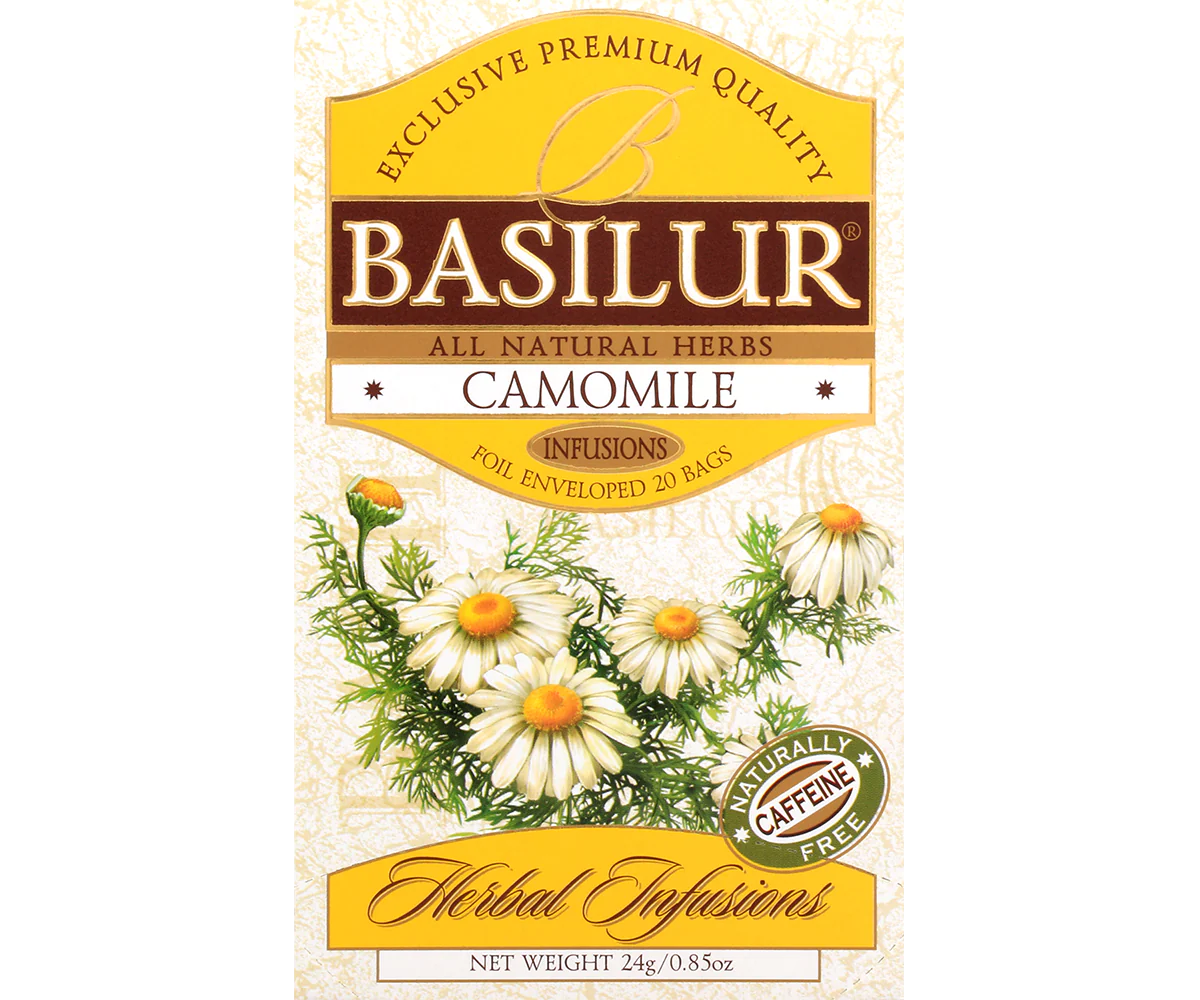 Basilur Camomile Tea - 20 Enveloped Tea Bags - Image 4