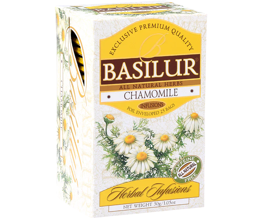 Basilur Camomile Tea - 25 Enveloped Tea Bags - Image 2