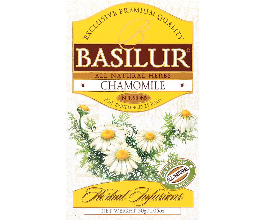 Basilur Camomile Tea - 25 Enveloped Tea Bags - Image 3