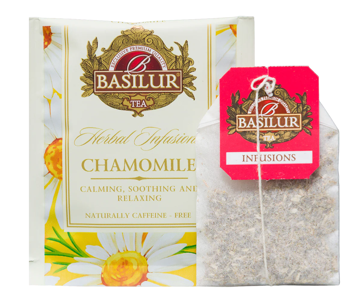 Basilur Chamomile Herbal Tea - 20 Enveloped Tea Bags - Image 3