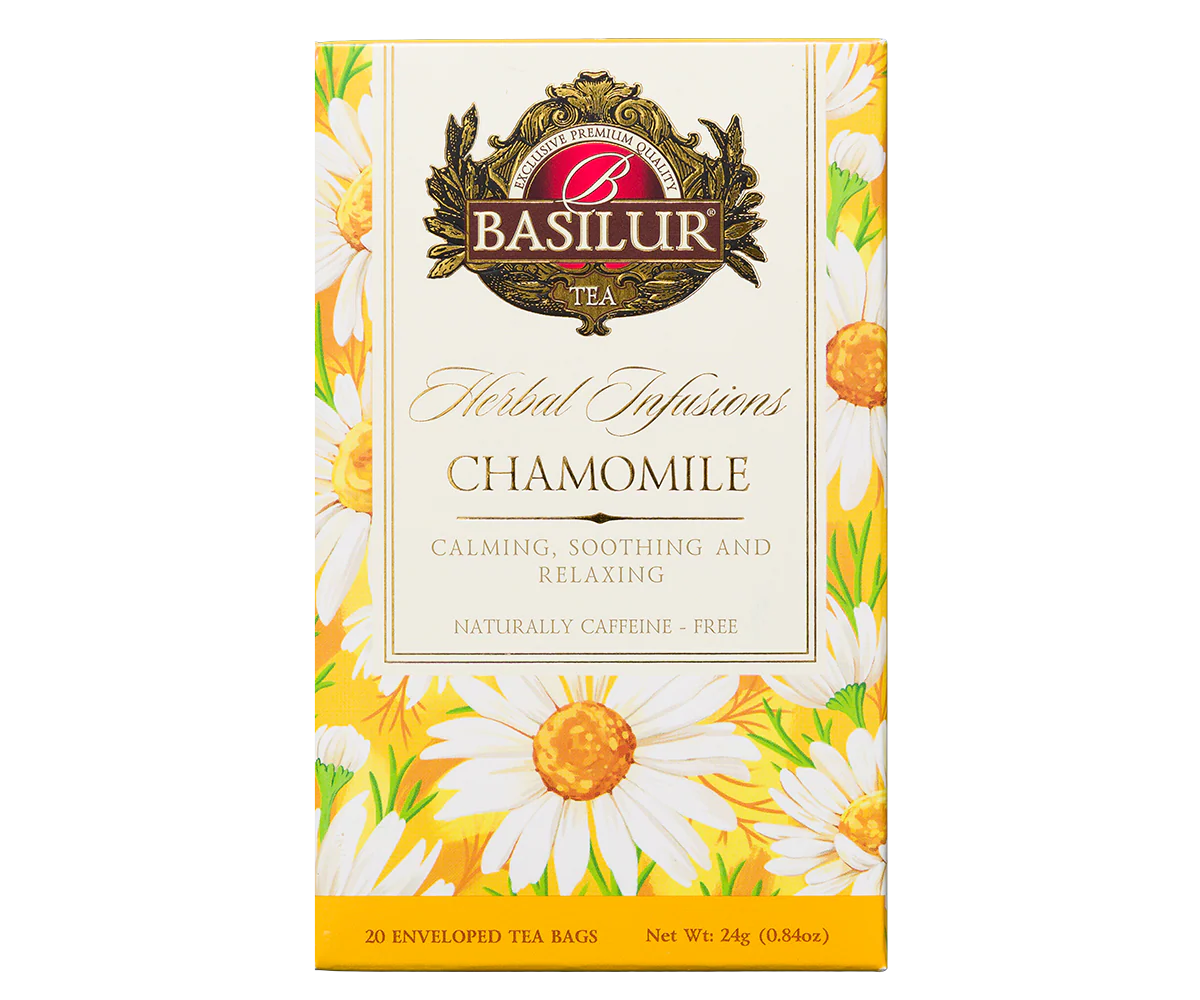 Basilur Chamomile Herbal Tea - 20 Enveloped Tea Bags - Image 4
