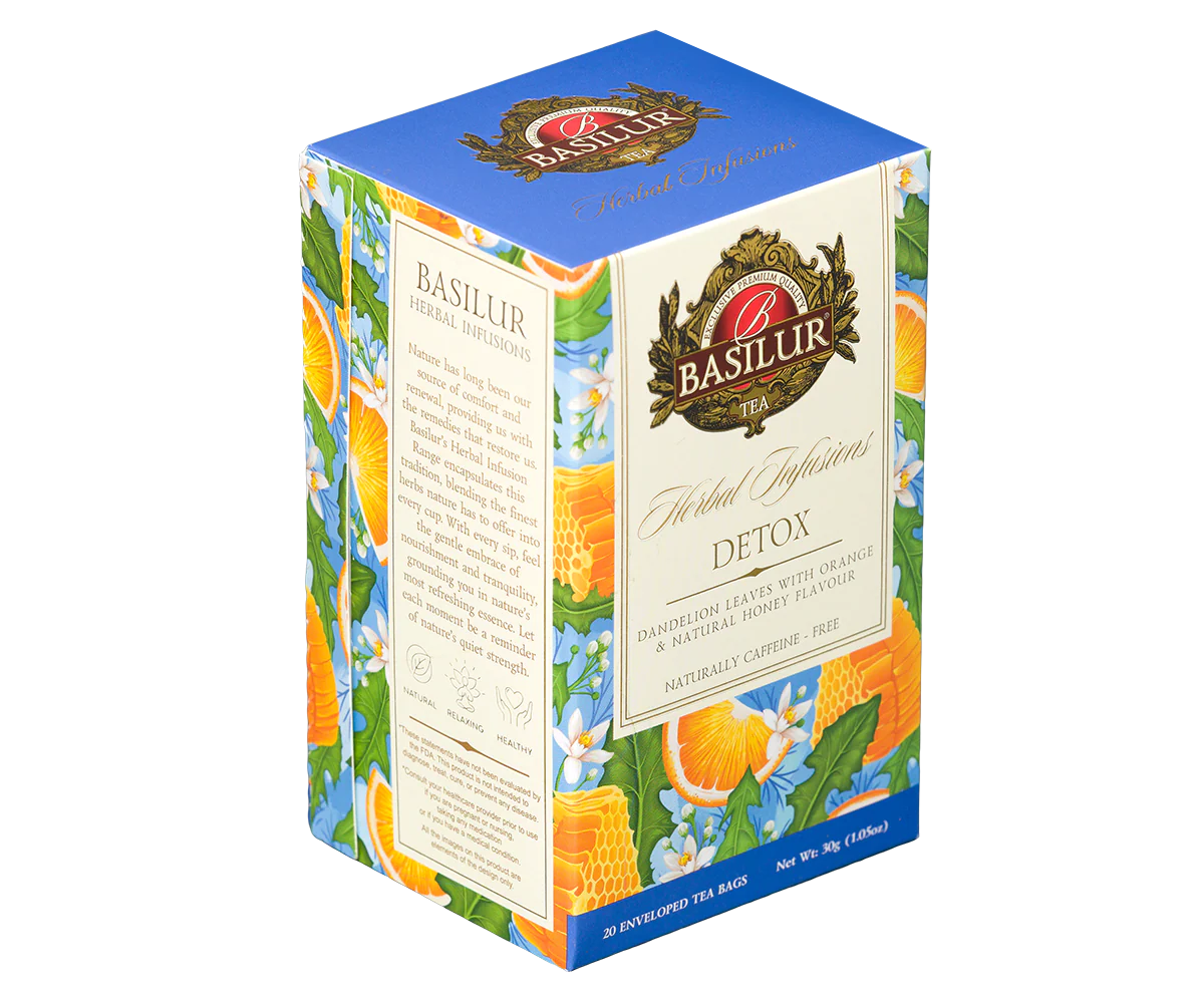Basilur Detox Herbal Tea - 20 Enveloped Tea Bags