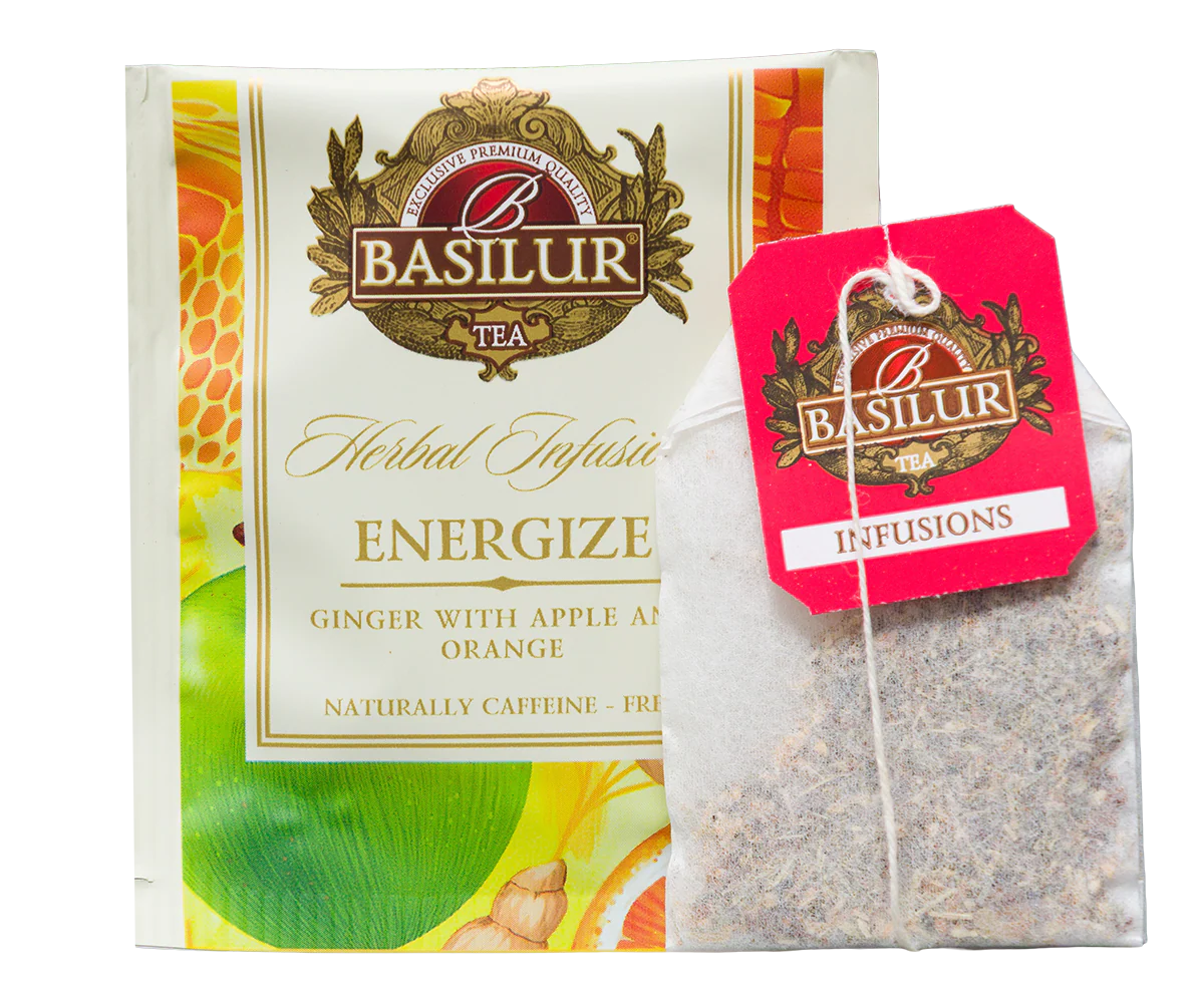 Basilur Energize Herbal Tea - 20 Enveloped Tea Bags - Image 4