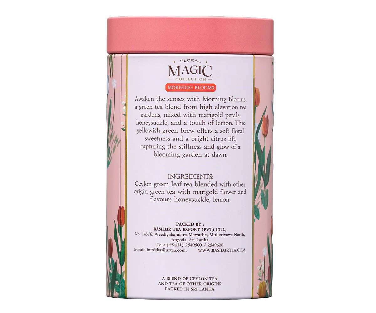 Basilur Floral Magic- Morning Blooms - 75g Loose Leaf Tin - Image 4