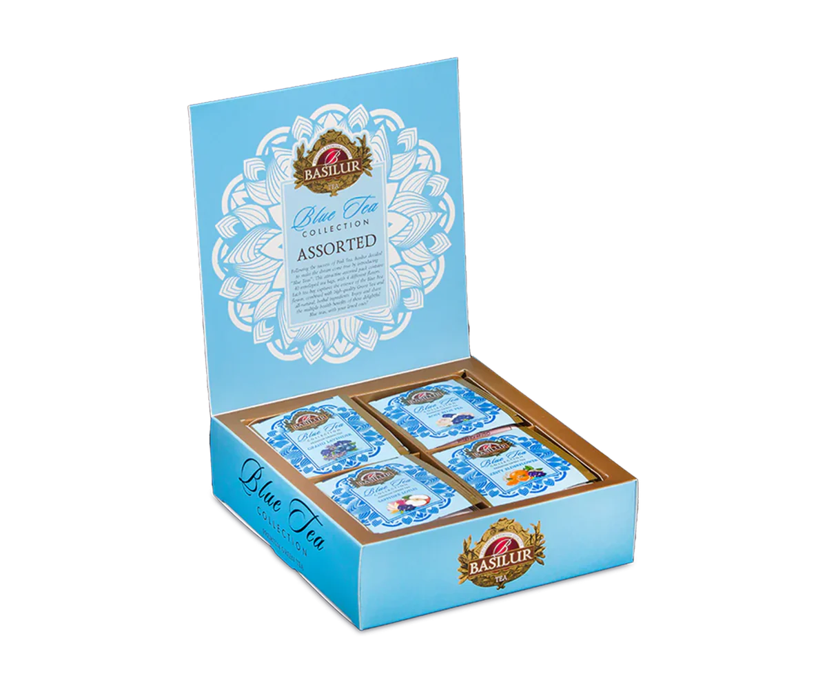 Basilur Blue tea - 4 Flavours - 40 Enveloped Tea Bags - Image 2