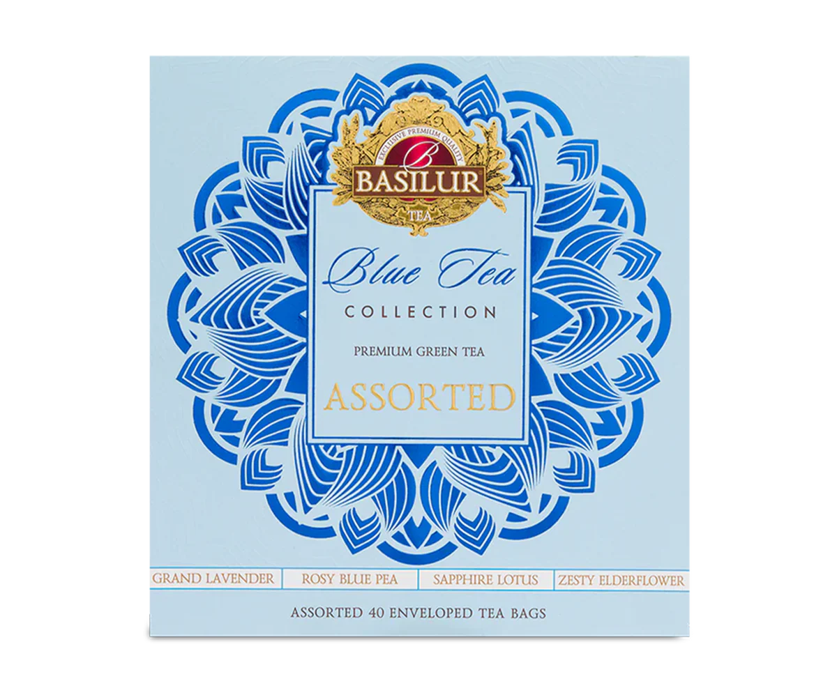 Basilur Blue tea - 4 Flavours - 40 Enveloped Tea Bags - Image 3