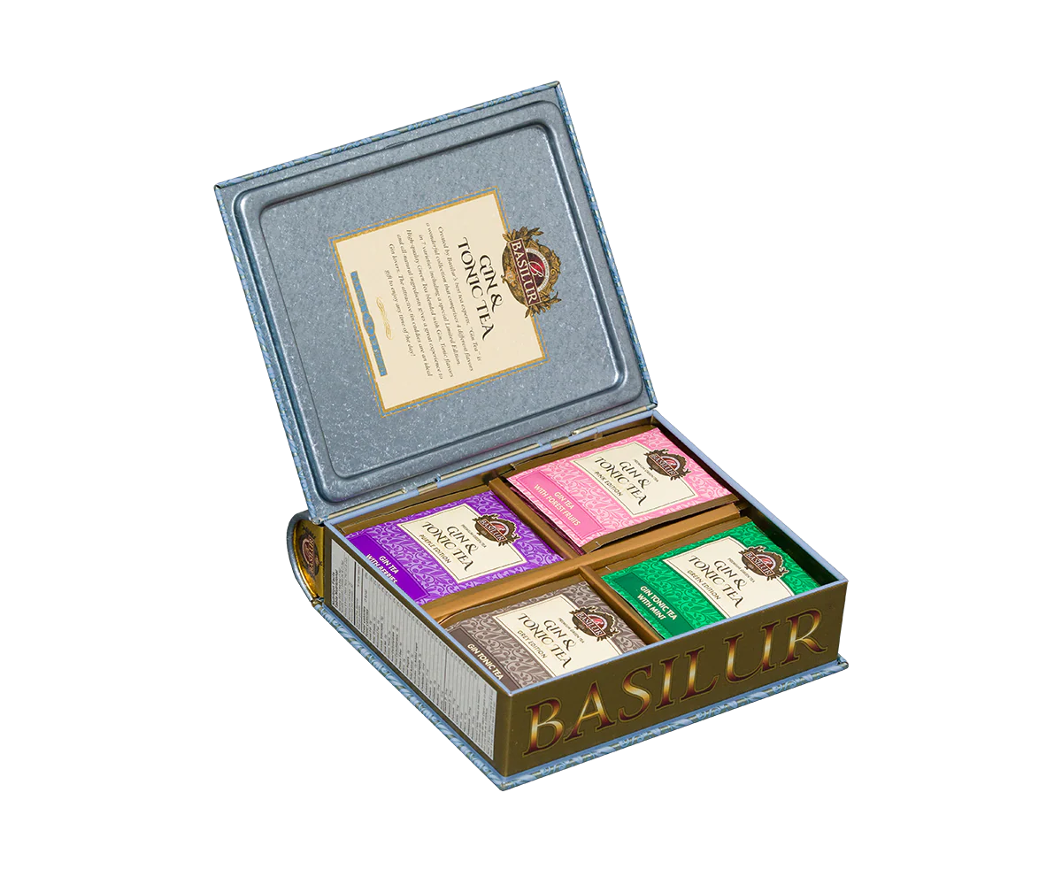 Gin & Tonic Tea- Blue Limited Edition - 32 Enveloped Tea Bags - 4 Flavours - Image 2