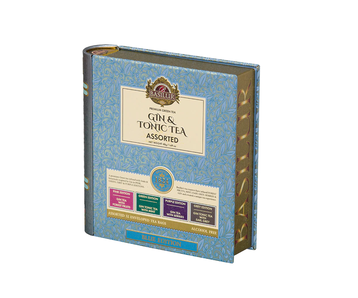 Gin & Tonic Tea- Blue Limited Edition - 32 Enveloped Tea Bags - 4 Flavours - Image 3