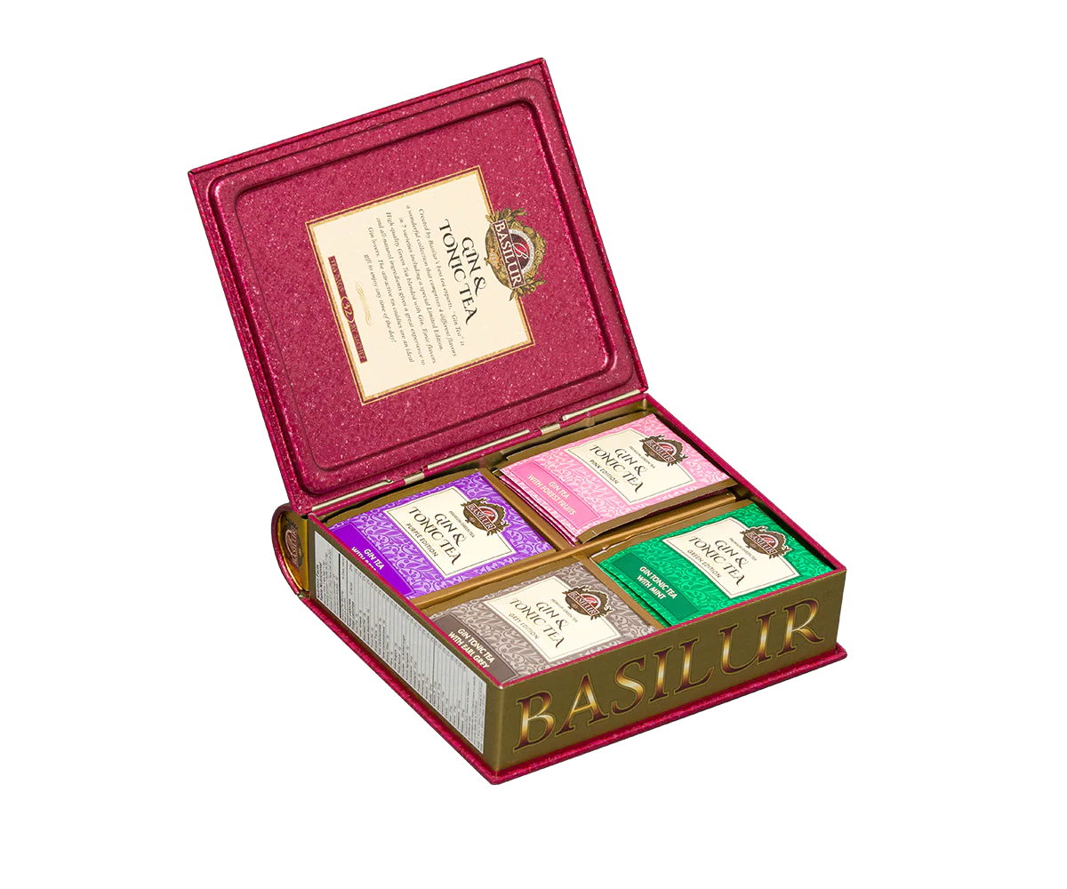 Gin & Tonic Tea- Red Limited Edition - 32 Enveloped Tea Bags - 4 Flavours - Image 2