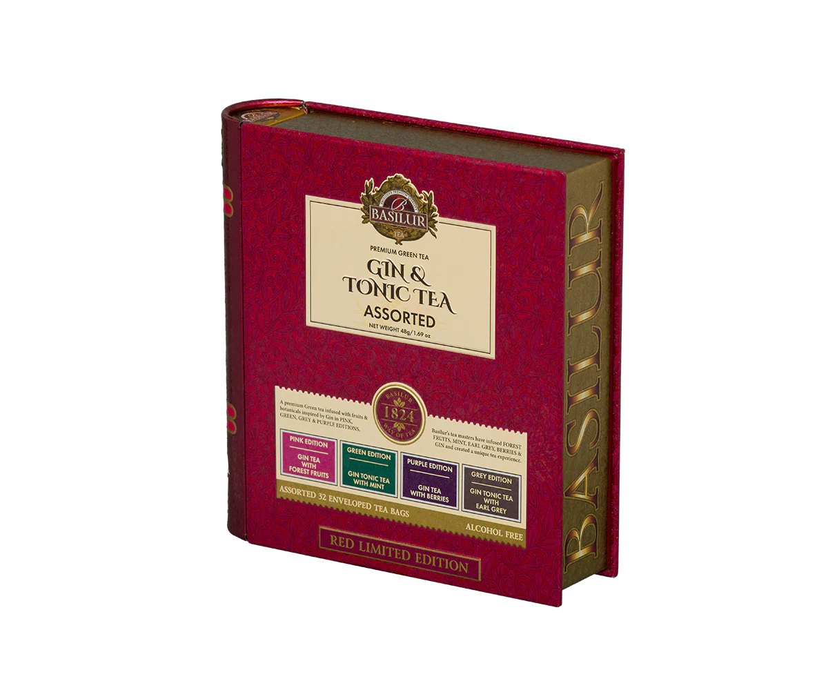 Gin & Tonic Tea- Red Limited Edition - 32 Enveloped Tea Bags - 4 Flavours - Image 3