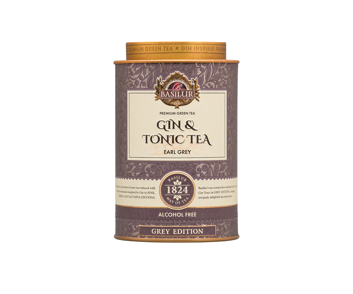 Basilur Gin Tea - Grey Edition - 75g Loose Leaf Green Tea