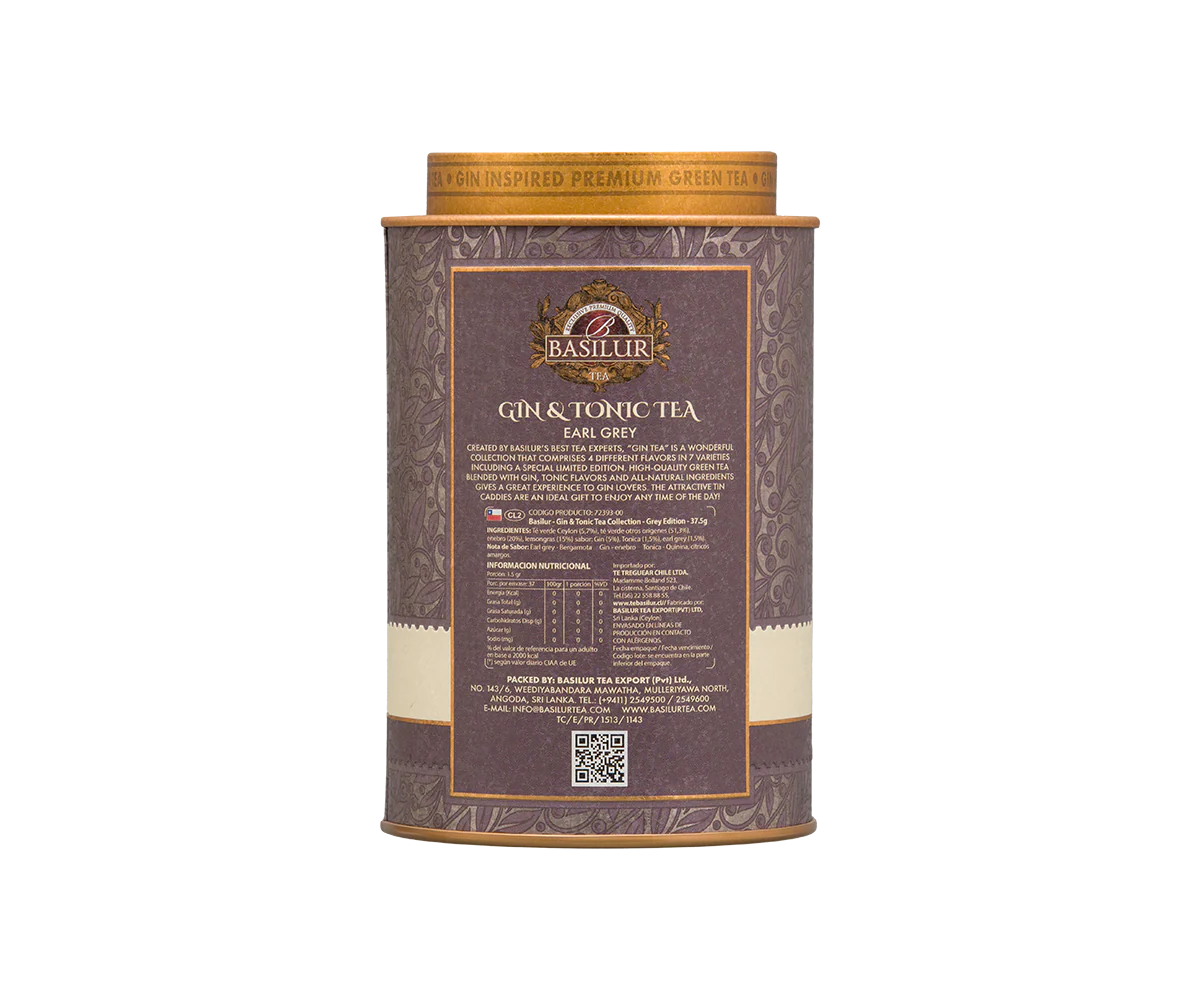 Basilur Gin Tea - Grey Edition - 75g Loose Leaf Green Tea - Image 3