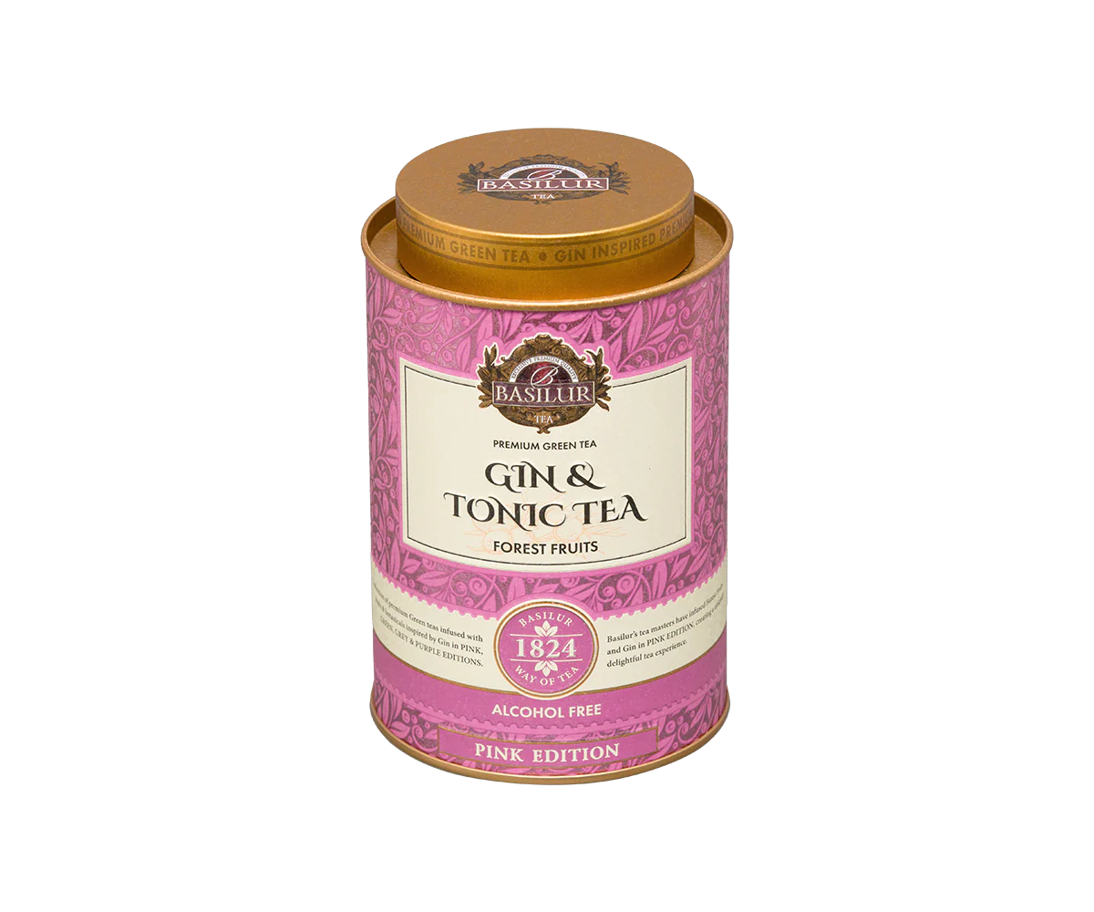 Basilur Gin Tea - Pink Edition - 75g Loose Leaf Green Tea - Image 3