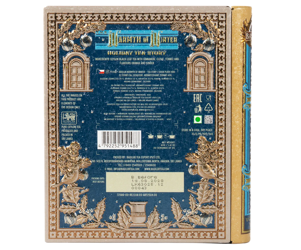 Basilur Holiday Tea Story Tea Book - 40G Loose Leaf Black Tea - Image 8