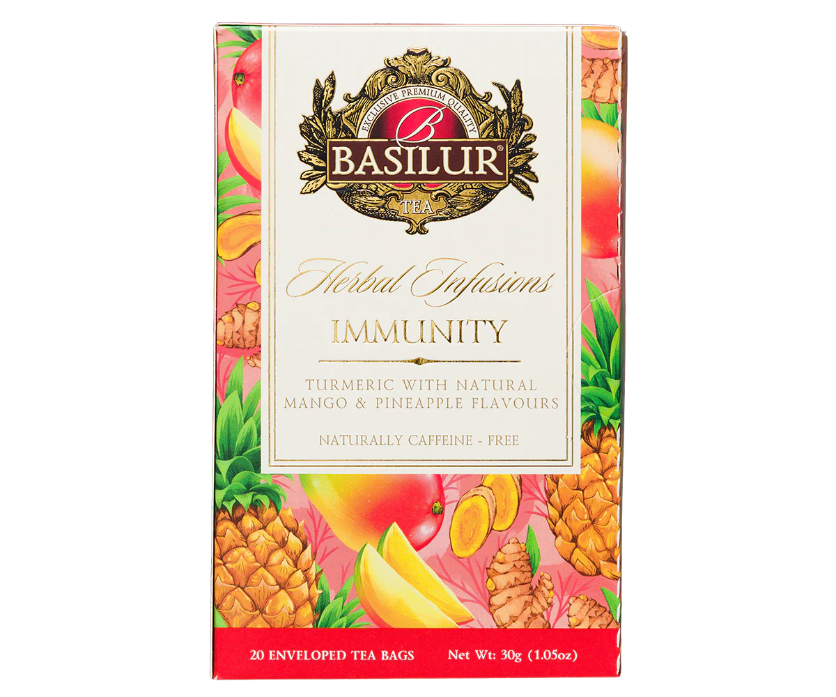 Basilur Immunity Herbal Tea - 20 Enveloped Tea Bags - Image 5