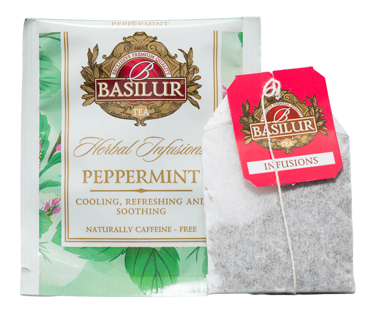 Basilur Peppermint Herbal Tea - 20 Enveloped Tea Bags - Image 5