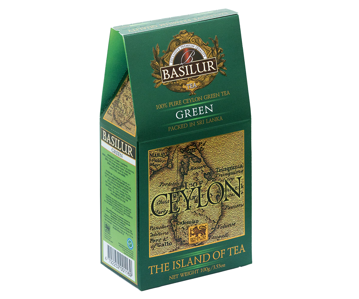 Basilur Pure Ceylon Green Tea - 100G Loose Leaf Green Tea