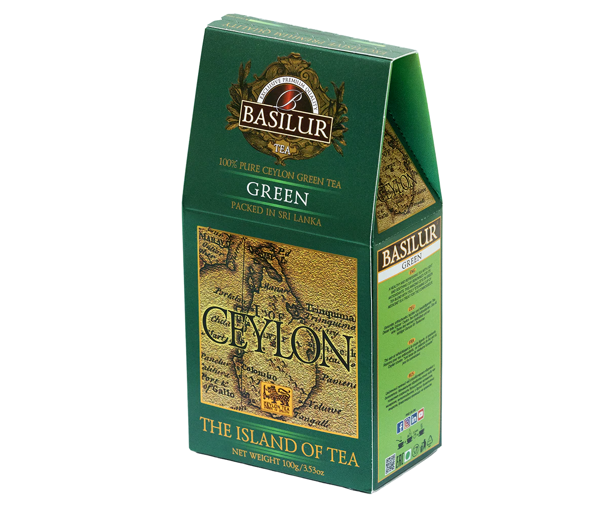 Basilur Pure Ceylon Green Tea - 100G Loose Leaf Green Tea - Image 5