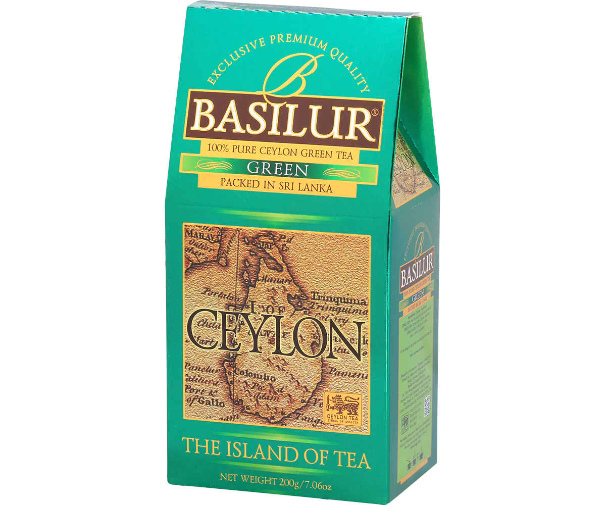 Basilur Pure Ceylon Green Tea - 200g Loose Leaf