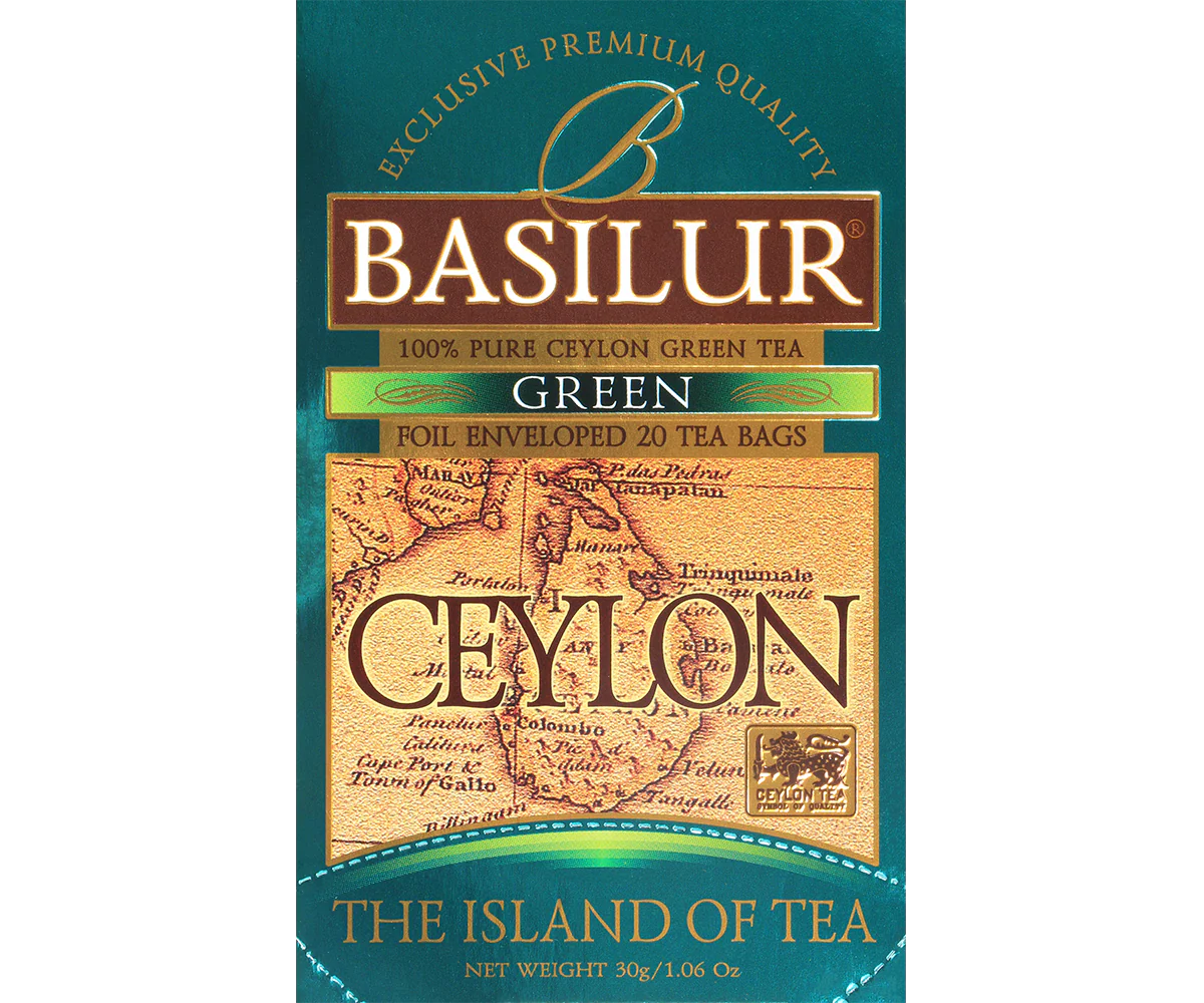 Basilur Pure Ceylon Green Tea - 25 Enveloped Tea Bags - Image 3