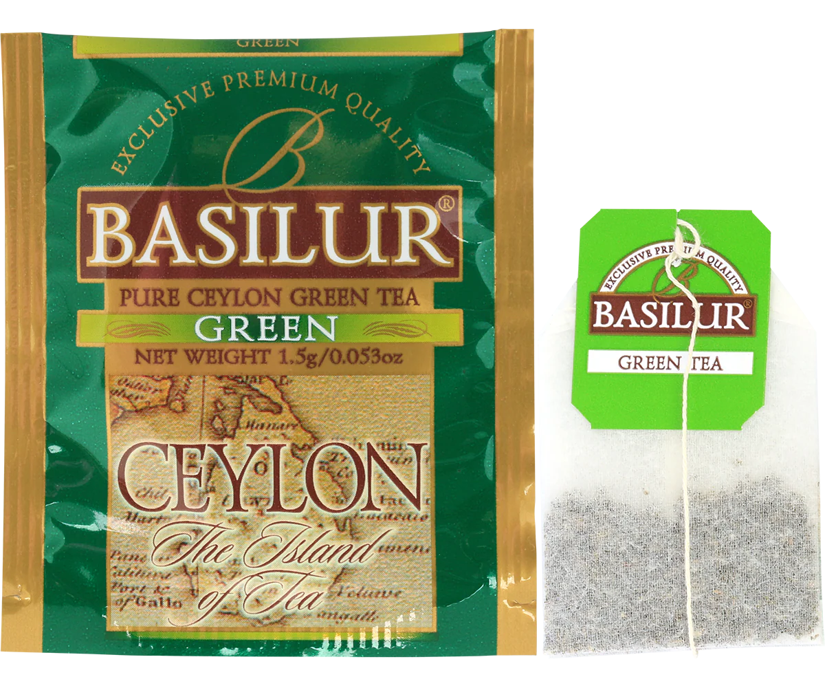 Basilur Pure Ceylon Green Tea - 25 Enveloped Tea Bags - Image 6