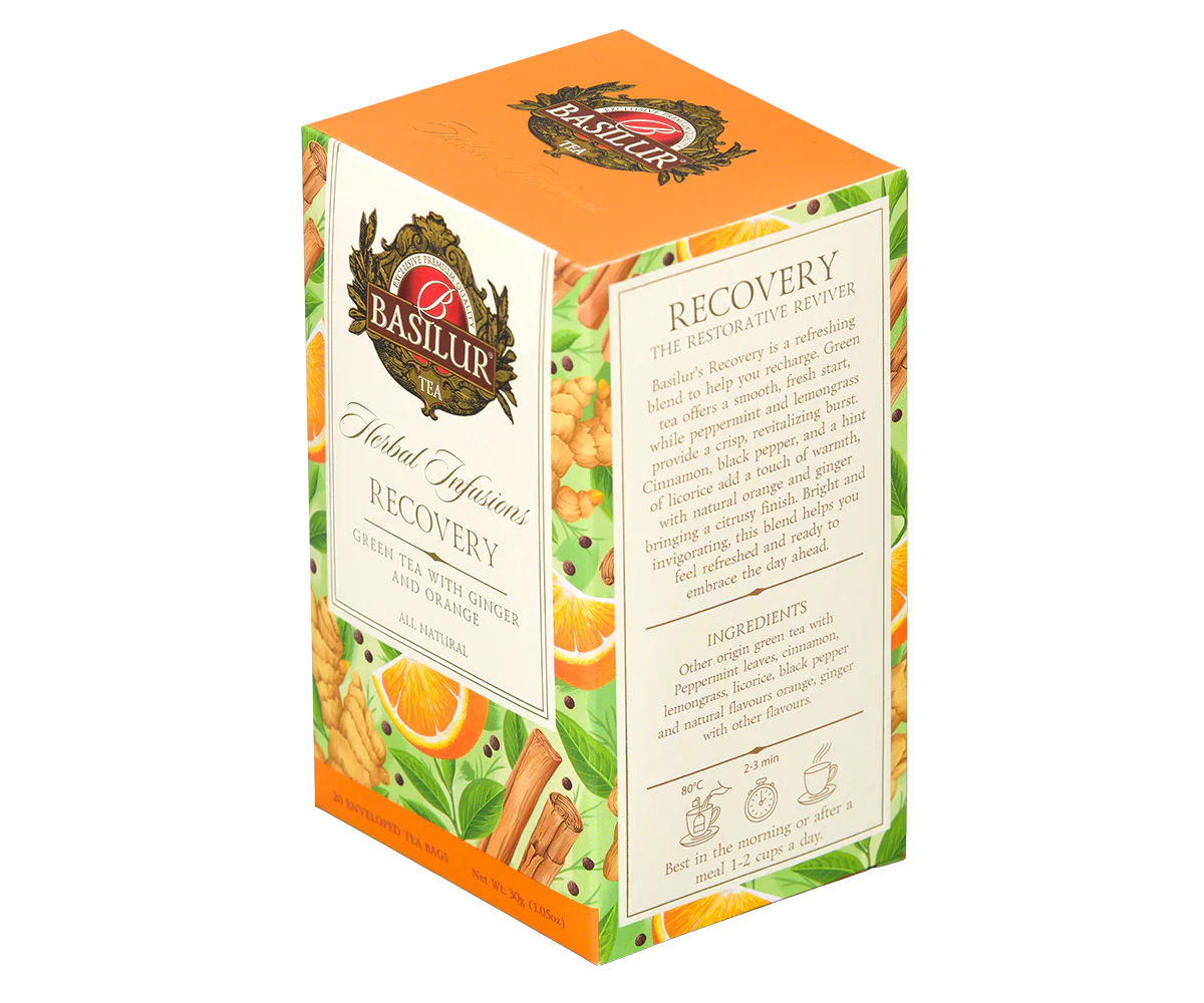 Basilur Recovery Herbal Tea - 20 Enveloped Tea Bags - Image 4