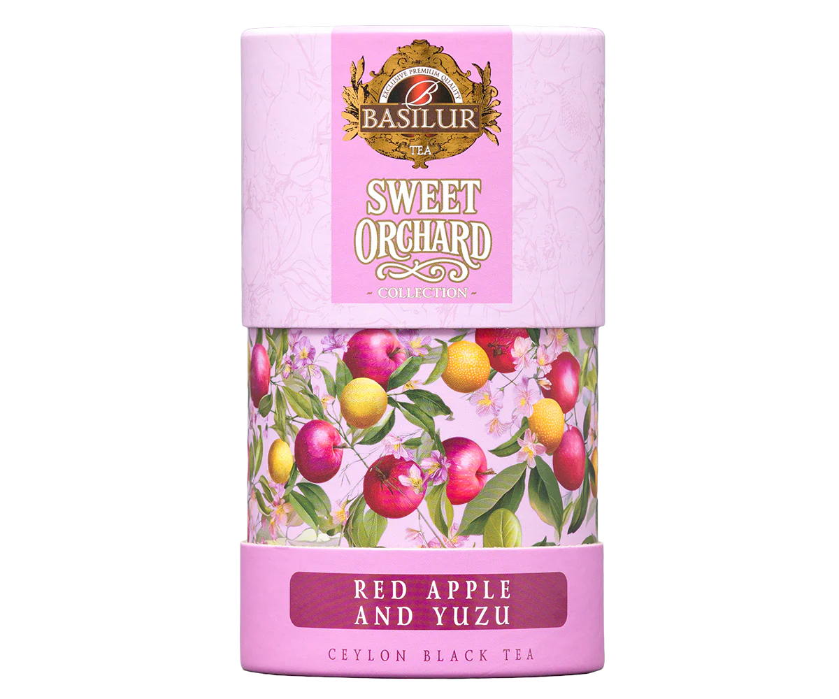 Basilur Sweet Orchard Red Apple & Yuzu - 75g Loose Leaf Black Tea