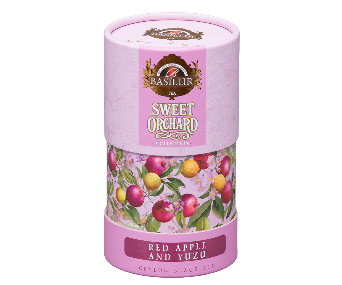 Basilur Sweet Orchard Red Apple & Yuzu - 75g Loose Leaf Black Tea - Image 4