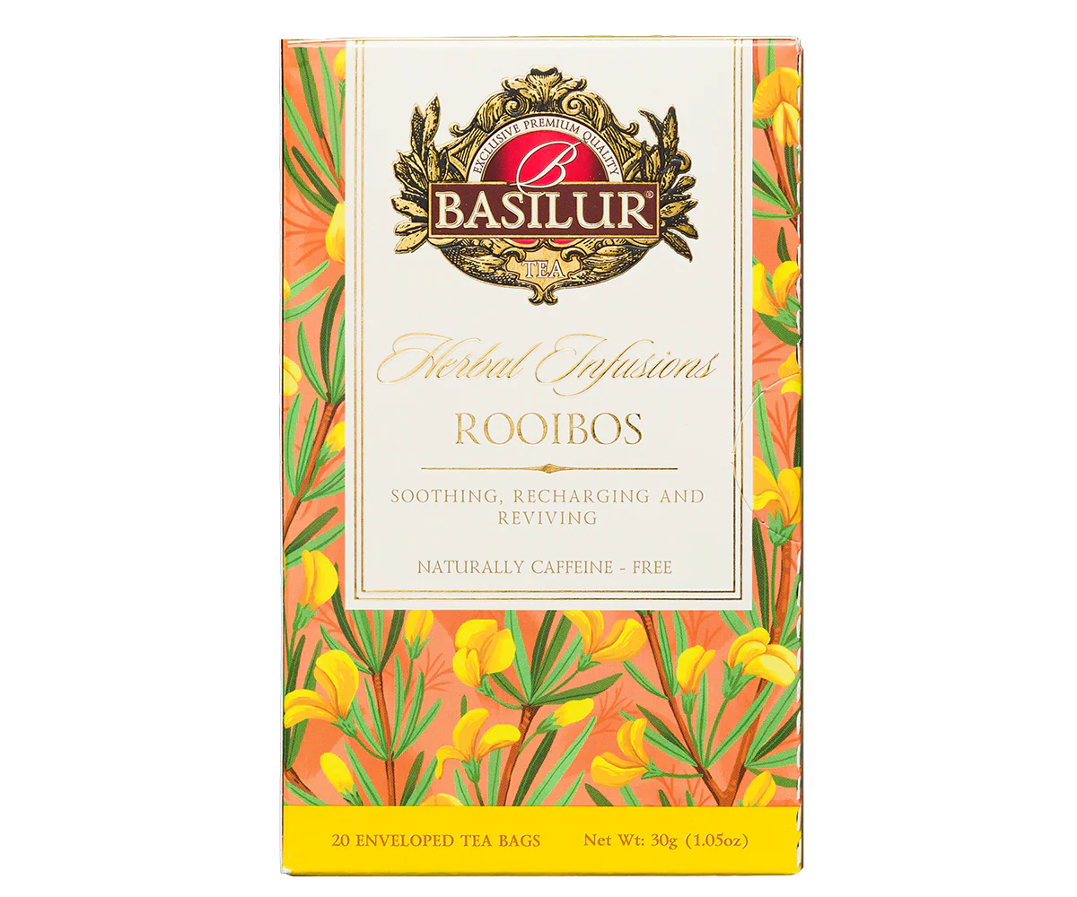 Basilur Rooibos Herbal Tea - 20 Enveloped Tea Bags - Image 3