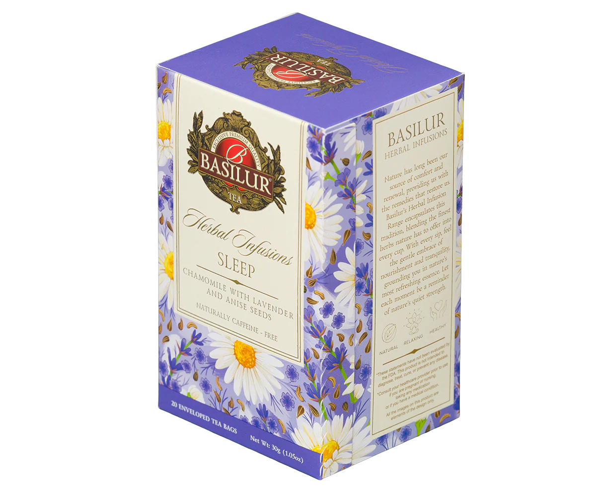 Basilur Sleep Herbal Tea - 20 Enveloped Tea Bags - Image 4