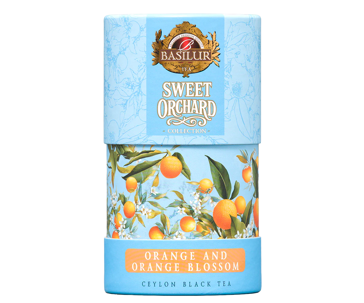 Basilur Sweet Orchard Orange & Orange Blossom - 75g Loose Leaf Black Tea