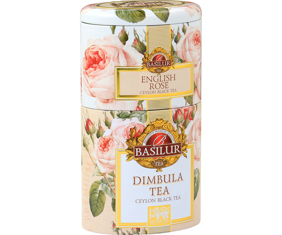 Two Layer Caddy - English Rose & Dimbula - Loose leaf Teas
