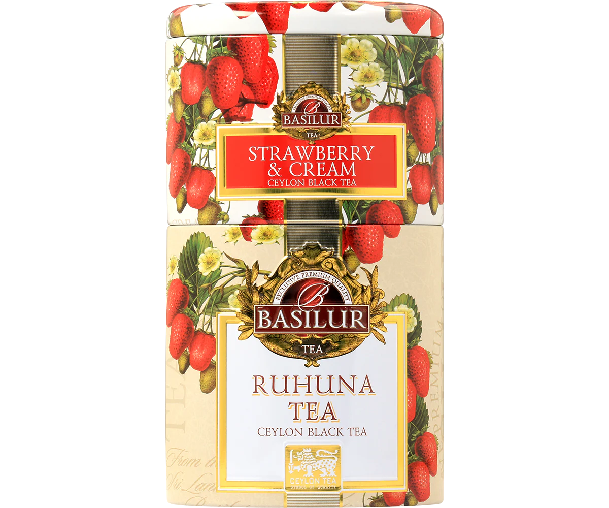 Two Layer Caddy - Strawberry & Cream and Ruhuna Tea -100g Loose leaf Tea - Image 5