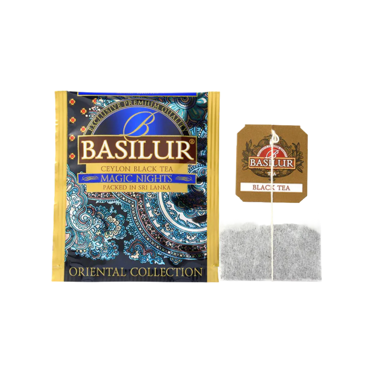 Basilur's Magic Nights Black Tea Blend - 25 Enveloped Tea Bags - Image 4