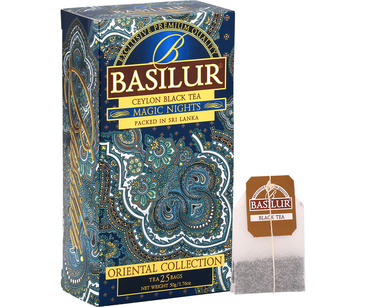 Basilur's Magic Nights Black Tea Blend - 25 Tea Bags
