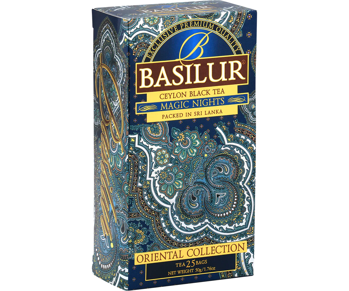 Basilur's Magic Nights Black Tea Blend - 25 Tea Bags - Image 3