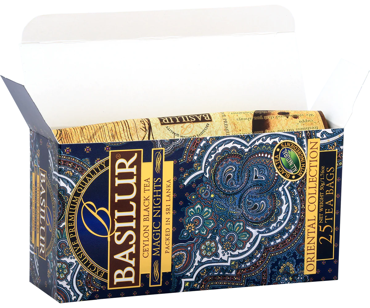 Basilur's Magic Nights Black Tea Blend - 25 Tea Bags - Image 4