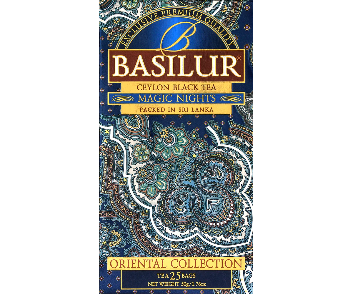 Basilur's Magic Nights Black Tea Blend - 25 Tea Bags - Image 5
