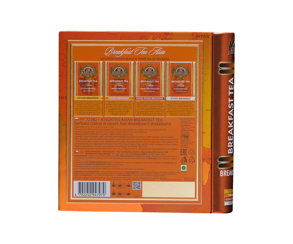 Breakfast Tea - Tea Book - Asia - 32 Enveloped Tea Bags - 4 Flavours - Image 5